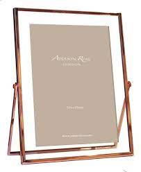 Addison Ross Rose Gold Glass Picture Frame Rose Gold Picture Frame Glass Photo Frames Glass Picture Frames