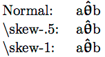 Hat Accent On Bold Greek Letters In Math Mode Tex Latex Stack Exchange