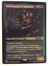 Abomination of llanowar's power and toughness are each equal to the number of elves you control plus the number of elf cards in your graveyard. 1x Abomination Of Llanowar Foil Etched Nm Mint English Commander Legends Mtg Ccg Individual Cards Zioncabs Toys Hobbies