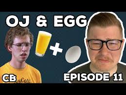 I drink orange juice and raw egg