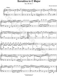 Muzio Clementi Sonatina In C Major Op 36 No 1 Sheet Music Piano Solo In C Major Download Print Piano Sheet Music Classical Piano Sheet Music Piano Sheet Music Free