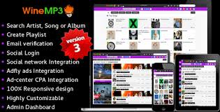 Download Winemp3 Music Search Engine V3 0 Php Scripts Themes24x7 Free Premium Blogger And Wordpress Templates Music Search Search Engine Search