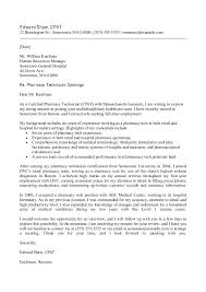Registered Pharmacy Technician Cover Letter February 2021