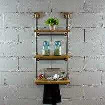 Brass shelves , brass wall shelf , gold shelves , vintage gold brass shelves , floatilng shelf , hanging shelf , buati̇lo buatilo 4.5 out of 5 stars (32) sale price $49.50 $ 49.50 $ 55.00 original price $55.00 (10% off) free shipping add to favorites 10 tall glass and brass tabletop 3 shelf curio cabinet. Antique Brass Wall Shelf Wayfair