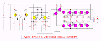 This is 500w power inverter circuit that modify from 200w inverter. Inverter Circuit 500w 12v To 220v Eleccircuit Com