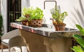 rustic outdoor sink homemydesign