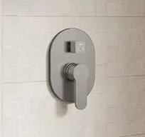 GRANDJOY 3 in 1 Showers with Valve 3-Spray Dual Wall Mount 10 in. Fixed and  Handheld Shower Head 2.5 GPM in Brushed Nickel SGF10GJ-58-BN10