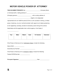 Nowadays, it is quite easy to obtain a power of attorney letter. Free Power Of Attorney Forms Poa Pdf Word Eforms