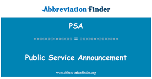 Maybe you would like to learn more about one of these? Psa Definition Public Service Announcement Abbreviation Finder