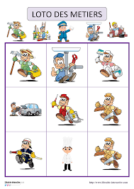 Loto Des Metiers Activites D Art Therapie Jeux Fle Metier