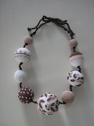 Crochet Necklace Monami Etsy In 2020 Beaded Jewelry Diy Crochet Necklace Fiber Jewelry