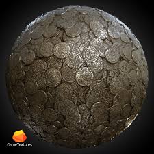 Artstation Medieval Gold Coins Substance Gametextures Com Game Textures Gold Coins Material Textures