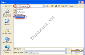 Để mở tệp văn bản có sẵn ta thực hiện. Cach Má»Ÿ Va Ä'ong VÄƒn Báº£n Trong Ms Word 2003 Buaxua Vn