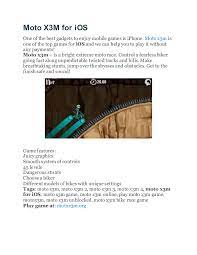 Moto X3 M For Ios