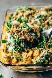 Easy Healthy Vegan Cauliflower Casserole Recipe Sprouting Zen Recipe Casserole Dishes Recipes Cauliflower Casserole Recipes Healthy Casserole Recipes