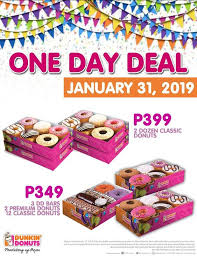 Dunkin Donuts One Day Deals January 31 2019 Only Proud Kuripot Dunkin Dunkin Donuts Donuts