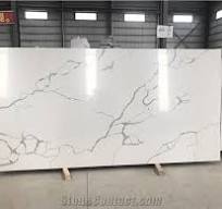 Artificial Calacatta Marble Slabs,Man-Made Quartz Stone Slabs,White Quartz  Stone Slabs from China - StoneContact.com