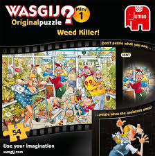 Puzzles are a great way to keep yourself on your toes—especially when you're stuck indoors. Wasgij Original Mini No 1 Weed Killer 54pc Jigsaw Puzzle From Jigsaw Puzzles Direct Order Today And Get Free Delivery