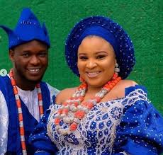 Photos from the traditional wedding of actress Abimbola Ogunnowo to her  filmmaker lover, Okiki Afolayan