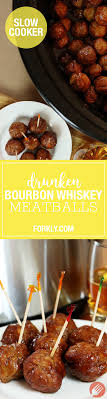 You can either make it with fresh or frozen meatballs, the result is always amazing. Crockpot Drunken Bourbon Whiskey Meatballs Forkly Crock Pot Meatballs Crockpot Appetizers Recipes