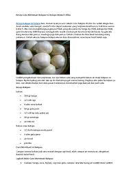 Resep masakan sederhana indonesia resep masakan sederhana menu makanan indonesia murah hidangan sehari hari. Resep Cara Membuat Bakpao Isi Kelapa Modal 5 Ribu
