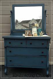 Chippy Blue Goodness Blue Dresser Milk Paint Vintage Bedroom Furniture