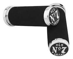 Jack Daniels Old 7 Chrome Foam Hand Grips For Harley Cable Throttle Models Harley Night Train Jack Daniels Nolan Helmets