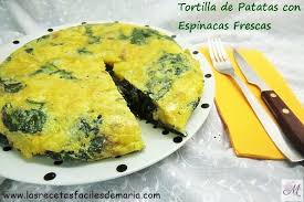 300 gr de espinacas frescas. Tortilla De Patatas Con Espinacas Frescas Jugosa Las Recetas Faciles De Maria