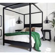 Black 4 Poster Bed Frame King Size Contemporary Black Furniture The Hedonist Collection Black Canopy Beds Poster Bed Canopy Poster Bed