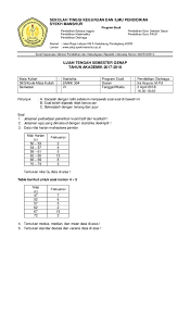 We did not find results for: Doc Soal Uts Penmat Statistika Faiz Fauzan M Academia Edu