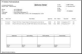 Format (boleh copy / edit). Contoh Surat Delivery Order Barang