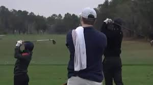 With the time he's been able to take away from he's been coaching and caddying for young charlie ever since he could swing a club. Charlie Woods And Tiger Woods Pnc Championship Golf News Swing Video Comparison Fox Sports