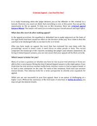 Get a risk free consultation today from our federal appeals attorneys. Criminal Appeal Can You File One By Seitles Litwin Issuu
