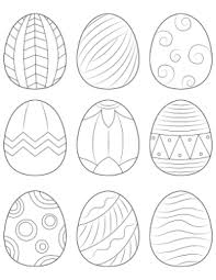 Seamless vector illustration background of colored ovals. Free Printable Easter Coloring Pages
