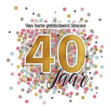 40 Jaar Felicitatie Kaart Verjaardag Vrouw Kaartje2go