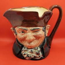 Vintage 1932 Royal Doulton Old Charley Porcelain Toby Mug 6.25