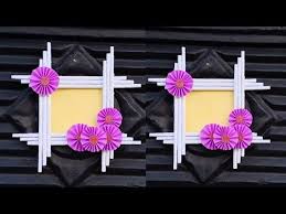 Atur posisi dan ukuran foto. Ide Kreatif Membuat Bingkai Foto Dari Kertas Photo Frame Youtube Hand Crafts For Kids Paper Crafts Diy Kids Diy Arts And Crafts