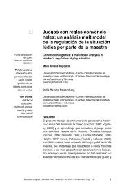 Compañeros comparto con ustedes este examen correspondiente al tercer t. Juegos Con Reglas Convencio Nales Un Analisis Multimodal De La Regulacion De La Situacion Ludica Por Parte De La Maestra
