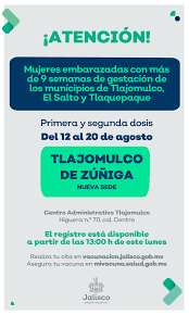 El horario de aplicación será de 8:00 a 15:00. Secretaria De Salud Jalisco On Twitter Atencion Tlajomulco Tenemos Buenas Noticias El Gobierno De Jalisco Implemento El Modelo De Vacunacion Jalisco Para Una Nueva Sede Que Recibe A Residentes De Este Municipio