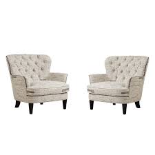 Get free shipping on qualified accent chairs or buy online pick up in store today in the furniture department. Set Of 2 Accent Arm Chair In Paris Script Beige Walmart Com Walmart Com