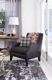 Leather Accent Chair In A Classic Yet Modern Style Featuring 100 Leather Seating It Makes For An Unexp Accent Chairs Leather Accent Chair Living Room Decor