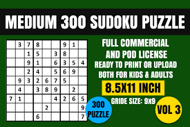 This site contains hundreds of sudoku puzzles in printable pdf and html format. Sudoku Puzzle Book Medium 300 Vol 3 Graphic By Creative Design Creative Fabrica