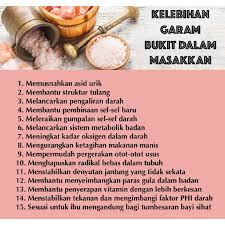 Kajian dan fakta kebaikan garam. Set Of 10 800 Gm Organic And Halal Himalayan White Rock Salt Organik Garam Putih Batu Bukit Himalaya 100 Asli Shopee Malaysia