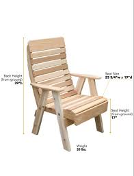 Creekvine Designs Cedar Highback Chair Pallet Furniture Outdoor Wooden Lawn Chairs Lawn Furniture