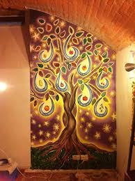 Www Facebook Com Kristadarlingart Mural Of Glowing Tree The Salvation Army Torre Pellice Italy Fruits Of The Spirit Christ Fruit Of The Spirit Art Mural