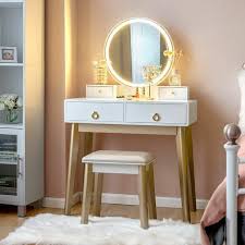 Dikomo Vanity Set With Stool And Mirror Vanity Table Set Bedroom Vanity Set Vanity Set