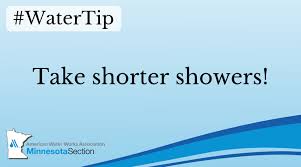 Watertip Take Shorter Showers Each Minute You Shave Off Your Shower Time Can Save Up To 2 5 Gallons Of Water Water Facts Gallon Of Water Shower Time