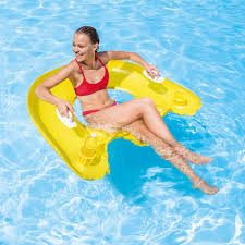 Fauteuil De Piscine Gonflable Semi Immerge Intex Sit N Float