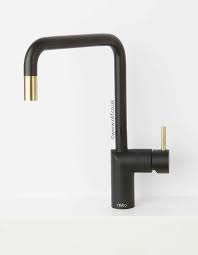 Black And Gold Kitchen Faucet Nivito Rh 340 Bistro Black Gold Kitchen Mixer Tap Black Kitchen Taps Kitchen Mixer Taps White Modern Kitchen