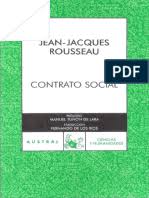 Rousseau parte de la tesis que supone que todos los. Rousseau J J El Contrato Social Jean Jacques Rousseau Soberania
